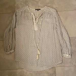 Michael stars 3/4 length super soft lace up top